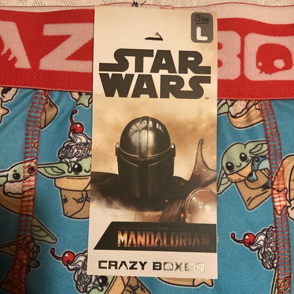 NWT Star Wars boxers - mandalorian baby Yoda - Picture 2 of 3